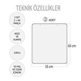 2 Set - 69 Parça Tox İç Organlar ve Takvimi Öğreniyorum Keçe Cırtlı Duvar Panoları , Eğitici Oyuncak