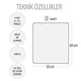 2 Set - 72 Parça Tox Zıt Kavramlar ve Gölge Eşleştirme Keçe Cırtlı Duvar Panoları , Eğitici Oyuncak