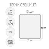 2 Set - 62 Parça Tox İç Organlar ve Zıt Kavramlar Keçe Cırtlı Duvar Panoları , Eğitici Oyuncak