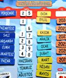 2 Set - 73 Parça Tox Takvimi ve Renkleri Öğreniyorum  Keçe Cırtlı Duvar Panoları , Eğitici Oyuncak