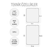4 Set  127 Parça Tox İskelet , İç Organlar Sistemi , Takvim ve Duyguları Öğreniyorum Keçe Cırtlı Duvar Panoları , Eğitici Oyuncak