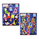2 Set - 20 Parça Tox Hacivat Karagöz ve Uçan Hayvanlar Parmak Kukla T224 T222