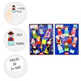 2 Set - 20 Parça Tox Aile Bireyleri ve Uçan Hayvanlar Parmak Kukla T75-2 T222