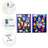 2 Set - 20 Parça Tox Meyveler ve Uçan Hayvanlar Parmak Kukla T105 T222