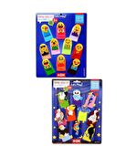 2 Set - 20 Parça Tox Emojiler ve Uçan Hayvanlar Parmak Kukla T106 T222