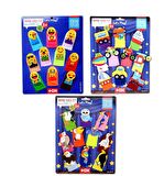 3 Set - 30 Parça Tox Taşıtlar, Emojiler ve Uçan Hayvanlar Parmak Kukla T181 T106 T222