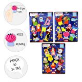 3 Set - 30 Parça Tox Deniz Canlıları,  Çiftlik ve Uçan Hayvanlar Parmak Kukla T120 T121 T222
