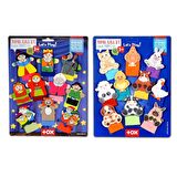 2 Set - 20 Parça Tox Masal Kahramanları ve Evcil Hayvanlar Parmak Kukla T78-2 T225