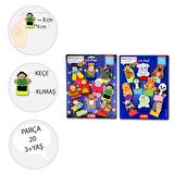 2 Set - 20 Parça Tox Masal Kahramanları ve Vahşi Hayvanlar Parmak Kukla T78-2 T225