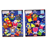 2 Set - 20 Parça Tox Masal Kahramanları ve Deniz Canlıları Parmak Kukla T221 T225