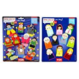 2 Set - 20 Parça Tox Masal Kahramanları ve Aile Bireyleri Parmak Kukla T75-1 T225