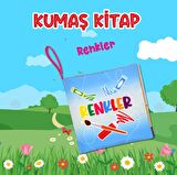 Tox Renkler Kumaş Sessiz Kitap T383 - Bez Kitap , Eğitici Oyuncak , Yumuşak ve Hışırtılı