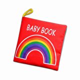 Tox İngilizce Renkli Bebek Kumaş Sessiz Kitap E120 - Bez Kitap , Eğitici Oyuncak , Yumuşak ve Hışırtılı