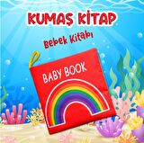 Tox İngilizce Renkli Bebek Kumaş Sessiz Kitap E120 - Bez Kitap , Eğitici Oyuncak , Yumuşak ve Hışırtılı