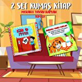 2 Kitap Tox Kim O ve Meraklı Kaplan Yarusu Kumaş Sessiz Kitap T096 T090 - Bez Kitap , Eğitici Oyuncak , Yumuşak ve Hışırtılı