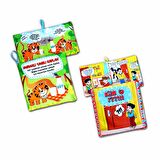 2 Kitap Tox Kim O ve Meraklı Kaplan Yarusu Kumaş Sessiz Kitap T096 T090 - Bez Kitap , Eğitici Oyuncak , Yumuşak ve Hışırtılı