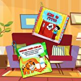 2 Kitap Tox Kim O ve Meraklı Kaplan Yarusu Kumaş Sessiz Kitap T096 T090 - Bez Kitap , Eğitici Oyuncak , Yumuşak ve Hışırtılı