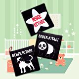 3 Kitap Tox Siyah-Beyaz Evcil, Vahşi Hayvanlar ve Bebek Kumaş Sessiz Kitap T060 T137 T138 - Bez Kitap , Eğitici Oyuncak , Yumuşak ve Hışırtılı