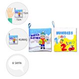 2 Kitap Tox İngilizce Kışlık Giysiler ve Rakamlar Kumaş Sessiz Kitap E124 E128 - Bez Kitap , Eğitici Oyuncak , Yumuşak ve Hışırtılı
