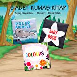 3 Kitap Tox İngilizce Kutup Hayvanları , Renkler ve Siyah Beyaz Bebek Kumaş Sessiz Kitap E125 E129 E136 - Bez Kitap , Eğitici Oyuncak , Yumuşak ve Hışırtılı