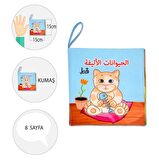 Tox Arapça Evcil Hayvanlar Kumaş Sessiz Kitap A110 - Bez Kitap , Eğitici Oyuncak , Yumuşak ve Hışırtılı
