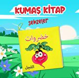 Tox Arapça Sebzeler Kumaş Sessiz Kitap A113 - Bez Kitap , Eğitici Oyuncak , Yumuşak ve Hışırtılı