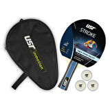 USR Stroke-RC Masa Tenisi Raket + 3 Top + Kılıf Set