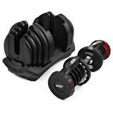 USR ADX40 2x40 Kg Ayarlanabilir Dambıl + Stand Set