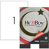 HerBoy  210 mm x 297 mm A4 100 Sayfa Lazer Etiket HB-1000