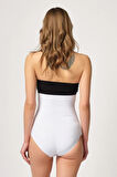2080 Kadın Seamless Agraflı Slip Korse Siyah