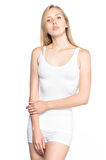 Beyaz Dikişsiz Kalın Askılı Toparlayıcı Korse Atlet 5010
