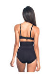 Yüksek Bel Slip Korse Siyah