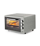 CONTİ Cmf-400 Cooky 40 Litre Midi Fırın ( Gri . Füme ) 