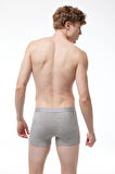 Erkek Beyaz 3 lü Pamuk Elastan Boxer 3M075