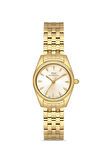 Rms Zeitmeister RMS.1.AG1507.05 Minimal Tasarım Kristal Camlı Çelik Kordon Çelik Kasa 5 ATM Suya Dayanıklı Altın Renk Kadın Kol Saati