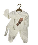 Ciccim Baby 3lü Takım Ayıcık Desenli Naturel