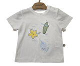 Ciccim Baby T-Shirt Best Beach Team Ekru