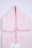 Babyhola Pamuklu 75x80 cm Bebek Battaniyesi Pembe