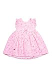 Patik Bandana Çorap Külot Kız Bayramlık Elbise Kutulu 5'li Set Pembe 11727