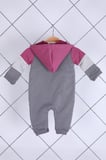 Babyhola Kız Erkek Fermuarlı Kapüşonlu Spor Tulum 12645