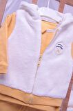 Babyhola Kalın Peluş Yelek Badi Pantolon Erkek Bebek 3'lü Takım 12557