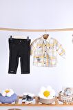 Babyhola Yün Polar Ceket Pantolon Erkek Takım 2'li 12592