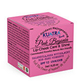 Kuatra Pink Begonia Doğal İçerikli Nemlendirici - Antioksidan Işıltı Veren Balm (Ruj - Allık - Göz Farı) 7ml