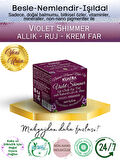 Violet Shimmer Lip-Cheek-Eye ‘Tint’ Doğal İçerikli Allık, Ruj, Göz Farı (Makyaj ve Cilt Bakımı)