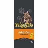 Econature Yetişkin Kuzulu Kuru Kedi Maması 15 Kg