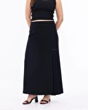 Gala-xi Büyük Beden Siyah Kadın Etek 23112001020