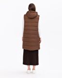 Scl Kapüşonlu Bakır Kadın Yelek 2321601001