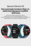 Spovan Electro 2X Hava Basınçlı Şeker Tansiyon EKG Lipid Analiz Smart Saat