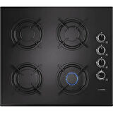 Lanova Black 3207B01 - G16400-201 - 3220B6 Siyah Cam Ankastre Set
