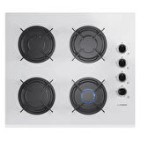 Lanova White 3207W01 - G16400-202 - 3220W6 Beyaz Cam Ankastre Set